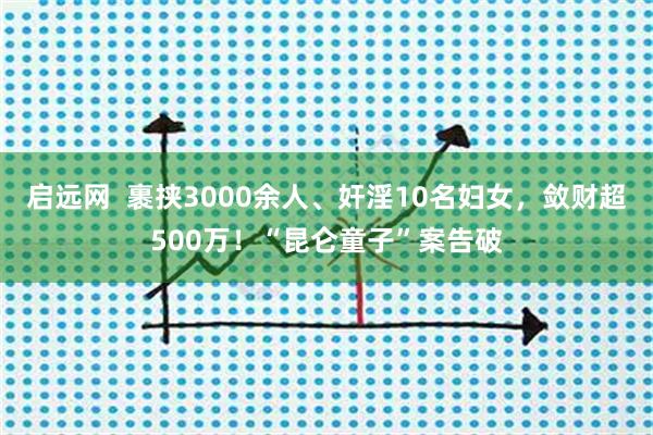 启远网  裹挟3000余人、奸淫10名妇女，敛财超500万！“昆仑童子”案告破